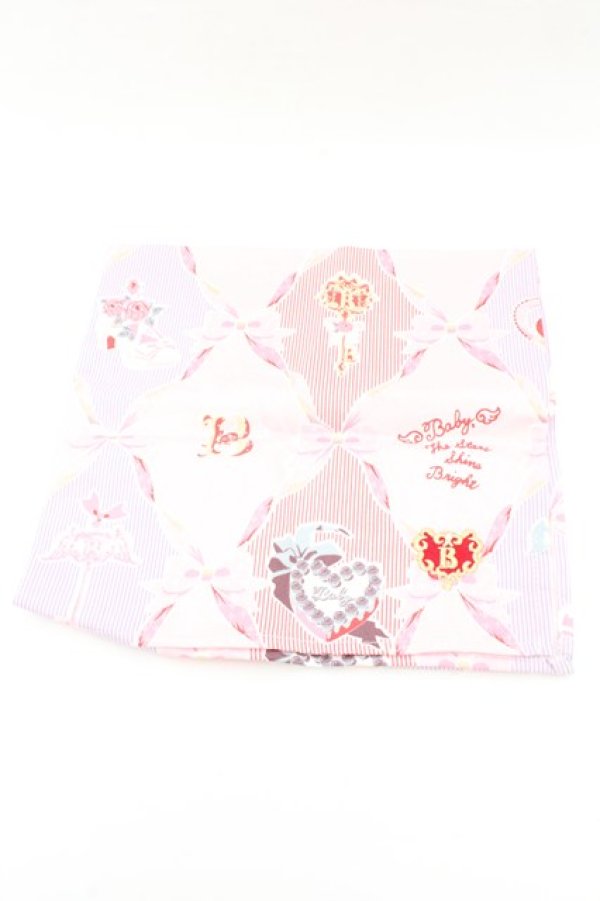 画像1: BABY,THE STARS SHINE BRIGHT / うさくみゃちゃんのおしゃれスウィートタイム柄ハンカチ  ピンク系 O-26-02-26-1031-BA-ZA-OW-OS (1)