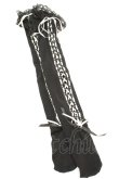 画像1: HANGRY&ANGRY / H&A ANGRY＆KOUMOTITA KNEE HIGH LACE UP SOCKS　ソックス  ブラック×ホワイト O-26-02-26-1037-HN-ZA-OW-OS (1)