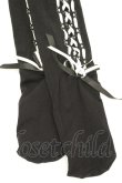 画像3: HANGRY&ANGRY / H&A ANGRY＆KOUMOTITA KNEE HIGH LACE UP SOCKS　ソックス  ブラック×ホワイト O-26-02-26-1037-HN-ZA-OW-OS (3)