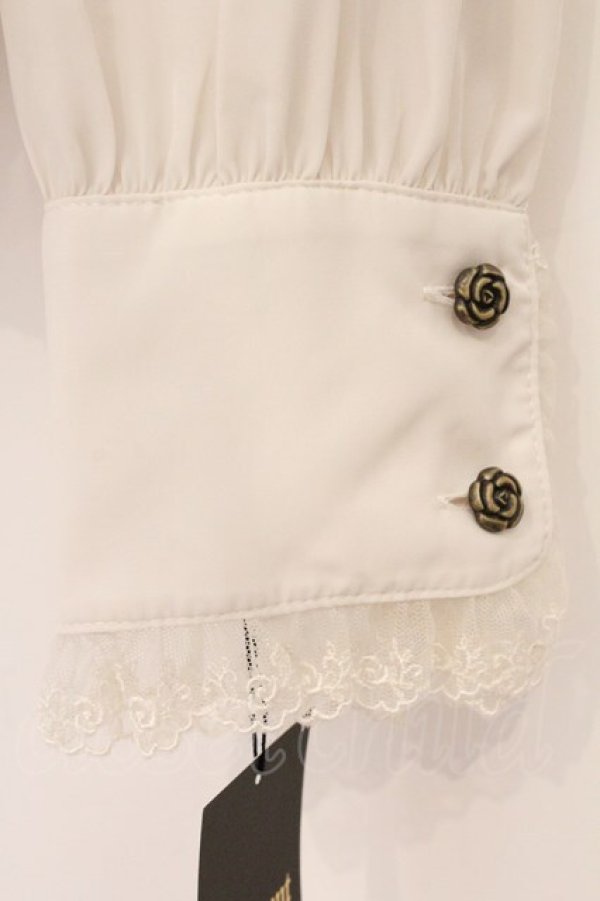 画像4: Innocent World / ルーシーブラウス M 生成り×ブラウン O-26-02-26-065-IW-BL-IG-OS (4)