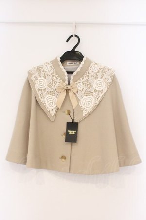 画像: Innocent World / 白薔薇ケープ M ベージュ O-26-02-26-066-IW-JA-IG-OS