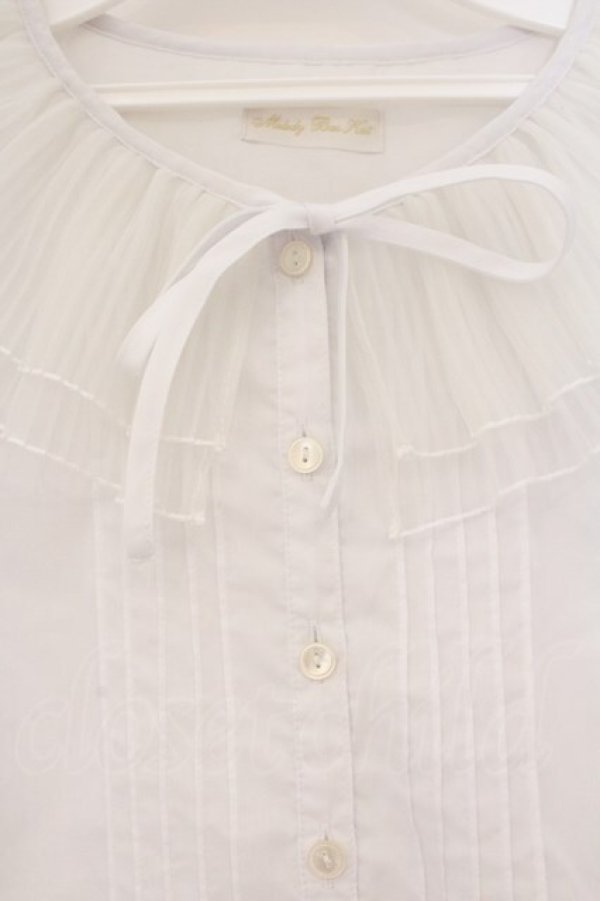 画像2: Melody BasKet / Alice in Melodylandブラウス  シロ O-26-02-26-068-LO-BL-IG-OS (2)