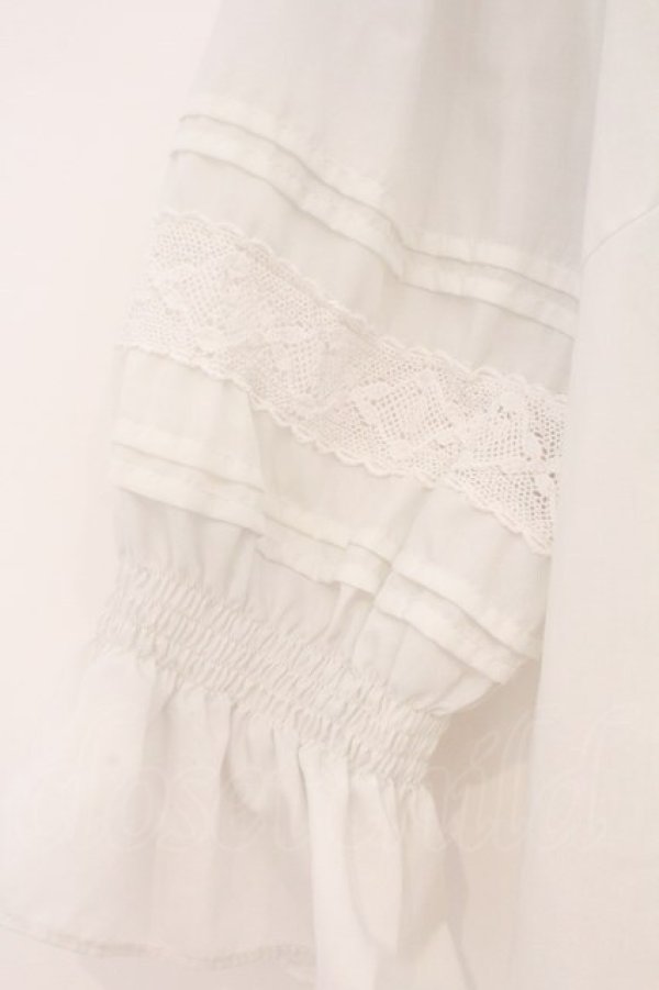 画像3: Melody BasKet / スタンドカラートーションレースブラウス M アイボリー O-26-02-26-069-LO-BL-IG-OS (3)