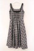 画像3: m petit by misako / リボンチェックジャンパースカート S グレー×クロ O-26-02-26-072-LO-OP-IG-OS (3)