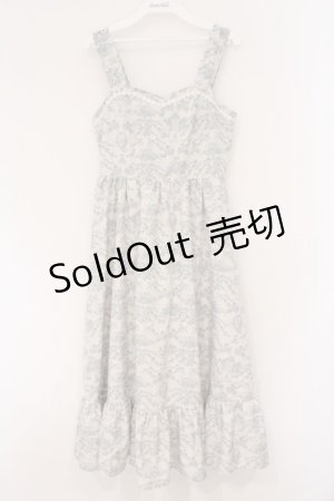 画像: m petit by misako / MSKトワルドジュイジャンパースカート S アイボリー×ブルー系 O-26-02-26-074-LO-SK-IG-OS