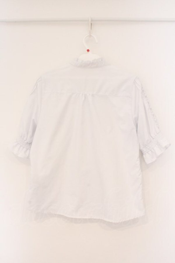 画像3: Fi.n.t / レースピンタック使い半袖ブラウス  シロ O-26-02-26-077-CA-BL-IG-OS (3)