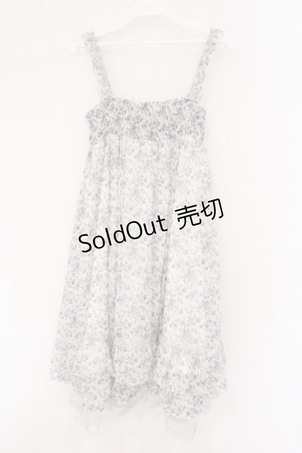 画像3: axes femme / 小花柄2WAYワンピース M オフ×ブルー系 O-26-02-26-080-AX-OP-IG-OS (3)