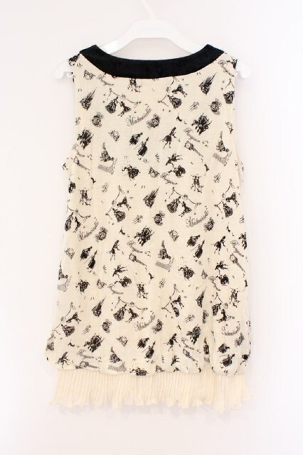 画像2: axes femme / メルヘンptチュニック  アイボリー O-26-02-26-081-AX-TO-IG-OS (2)