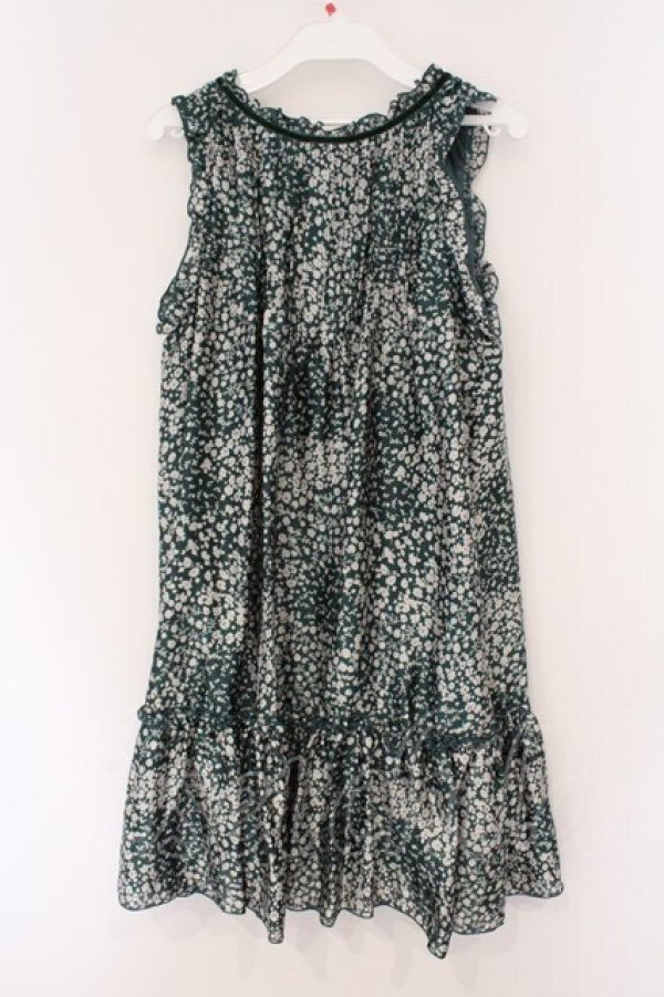 画像2: axes femme / シルエットフラワーワンピース M グリーン O-26-02-26-082-AX-OP-IG-OS (2)