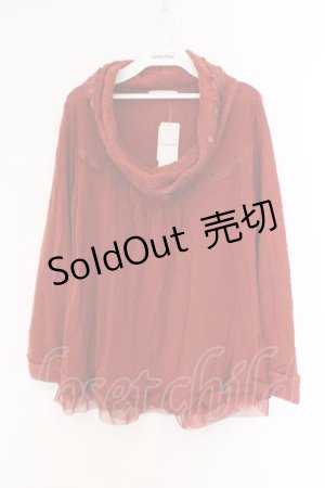 画像: axes femme / オフタートルニットソープルオーバー M 朱色 O-26-02-26-089-AX-TO-IG-OS