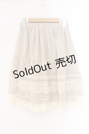 画像: axes femme / シフォンフリルスカート M ベージュ O-26-02-26-099-AX-SK-IG-OS