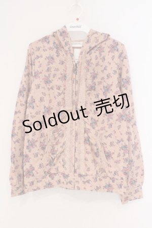 画像: axes femme / 小花柄パーカー M ピンク O-26-02-26-024-AX-TO-IG-OS