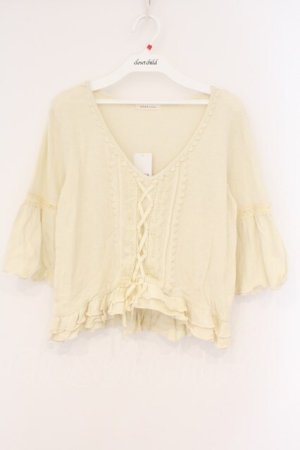 画像: axes femme / レースアップデザインサマーニット M アイボリー O-26-02-26-029-AX-TO-IG-OS