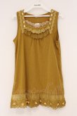 画像1: axes femme / レース配色タンクトップ M イエロー O-26-02-26-031-AX-TO-IG-OS (1)