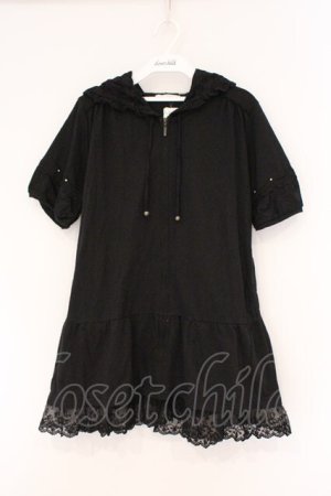 画像: axes femme / レース配色パーカー M クロ O-26-02-26-034-AX-TO-IG-OS