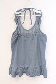 画像2: axes femme / フリルホルターキャミソール M ブルー O-26-02-26-035-AX-TO-IG-OS (2)