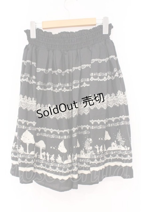 画像3: axes femme / バイカラーメルヘンスカート M クロ O-26-02-27-004-AX-SK-IG-OS (3)