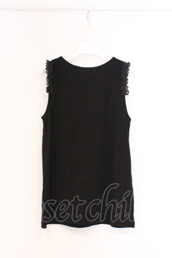 画像3: axes femme / ビーズ付きタンクトップ M クロ O-26-02-27-041-AX-TO-IG-OS (3)