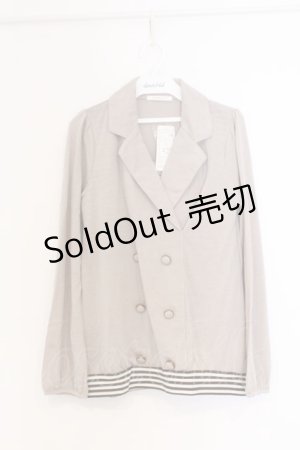 画像: axes femme / ジャケットレイヤー風プルオーバー M ベージュ O-26-02-27-042-AX-TO-IG-OS