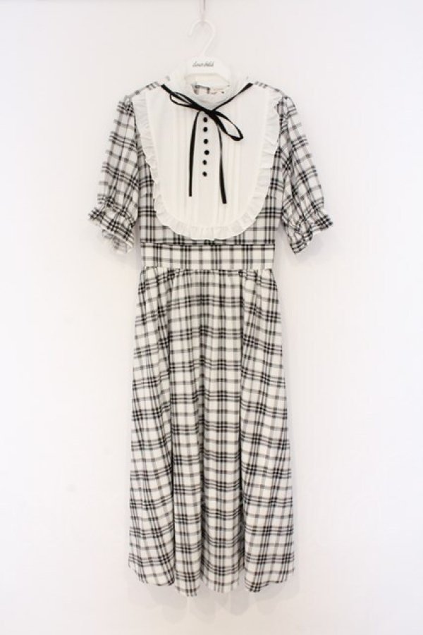 画像1: m petit by misako / ワンピース S シロ×クロ O-26-02-27-045-LO-OP-IG-OS (1)