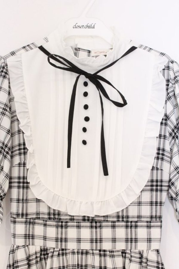 画像2: m petit by misako / ワンピース S シロ×クロ O-26-02-27-045-LO-OP-IG-OS (2)