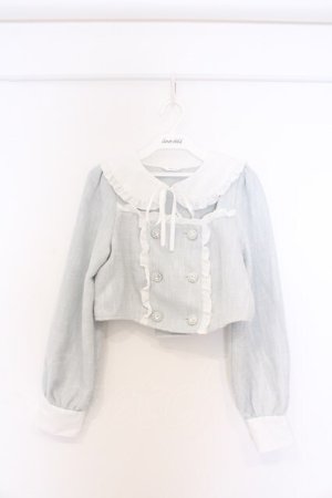 画像: majoretty / キラキラ美容師あいり コラボ ツイードジャケット S ミント×シロ O-26-02-27-046-GO-JA-IG-OS