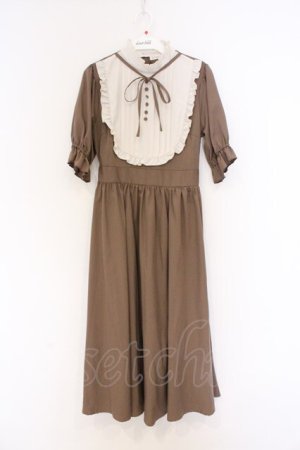 画像: m petit by misako / ナシジムジキリカエワンピース S ブラウン O-26-02-27-047-LO-OP-IG-OS