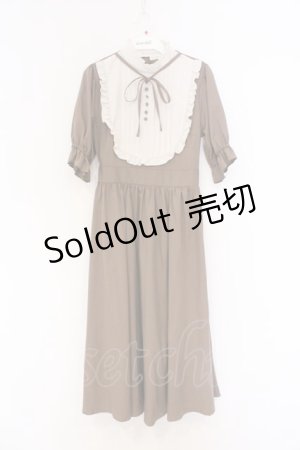 画像: m petit by misako / ナシジムジキリカエワンピース S ブラウン O-26-02-27-047-LO-OP-IG-OS