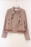 画像1: axes femme / ライダース風ライトジャケット M ピンクベージュ O-26-02-27-006-AX-JA-IG-OS (1)