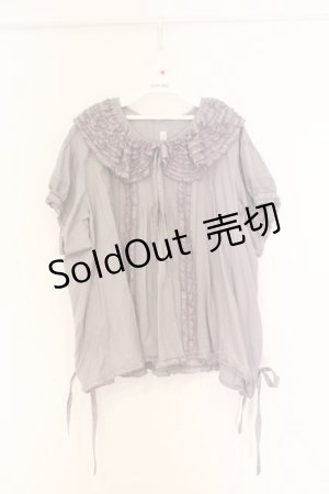 画像: WONDERFUL WORLD / ピコフリルタックプルブラウス【お直しあり】  パープ O-26-02-27-051-LO-BL-IG-OS