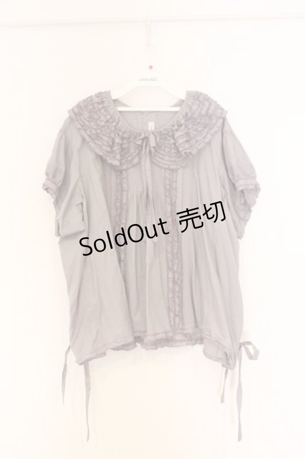 画像1: WONDERFUL WORLD / ピコフリルタックプルブラウス【お直しあり】  パープ O-26-02-27-051-LO-BL-IG-OS (1)