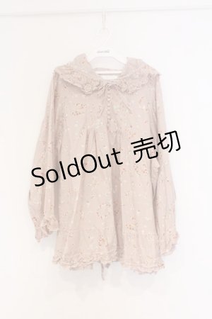 画像: PINK HOUSE / ローズリースとうさぎ柄フードプルブラウス【お直しあり】  ピンク O-26-02-27-052-LO-BL-IG-OS