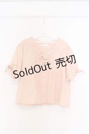 画像: PINK HOUSE / ドット半袖ブラウス【お直しあり】  ピンク O-26-02-27-055-LO-BL-IG-OS