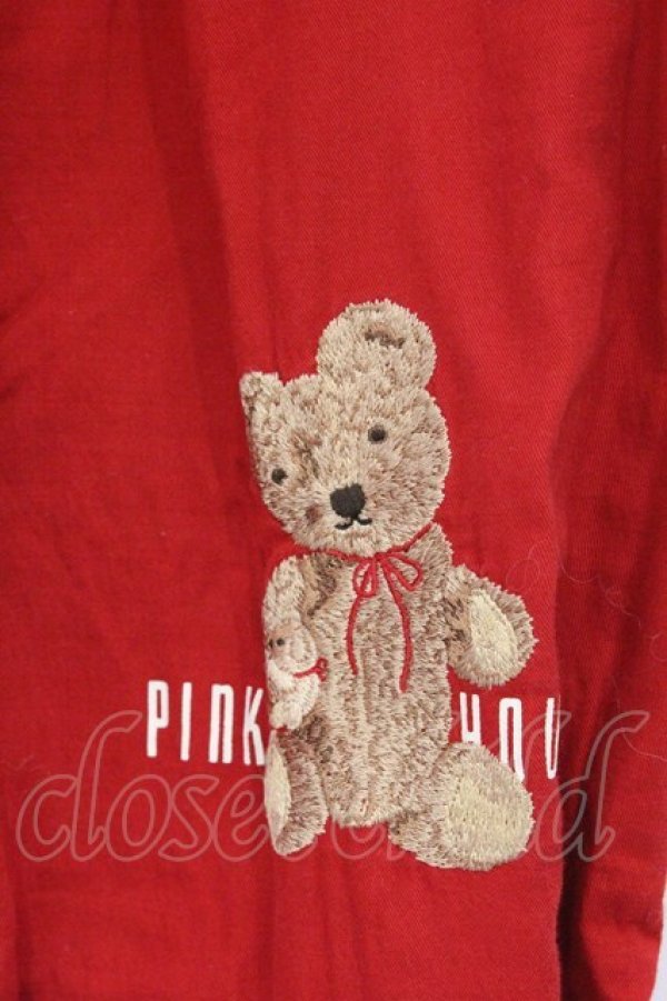 画像2: PINK HOUSE / くま刺繍パンツ【お直しあり】  アカ O-26-02-27-056-LO-PA-IG-OS (2)