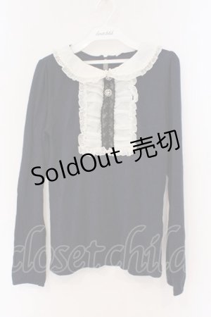 画像: axes femme / 衿付きブロッキングプルオーバー M ネイビー O-26-02-27-008-AX-TO-IG-OS