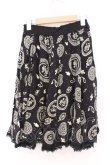 画像3: axes femme / モチーフプリントフレアミニスカート M クロ O-26-02-27-001-AX-SK-IG-OS (3)