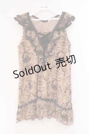 画像: axes femme / メルヘンアウターキャミ M ピンクベージュ O-26-02-27-013-AX-TO-IG-OS