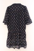 画像3: axes femme / ドットフロッキーボウタイワンピース M ブルー O-26-02-27-025-AX-OP-IG-OS (3)