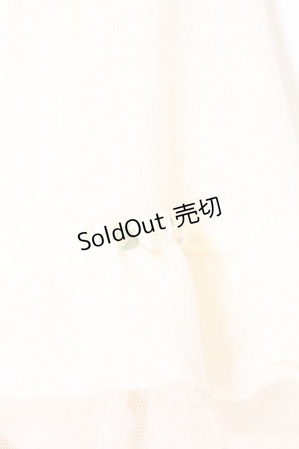 画像2: axes femme / バックティアードショートカーディガン M アイボリー O-26-02-27-033-AX-TO-IG-OS (2)