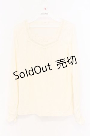 画像: axes femme / パール使いインナープルオーバー M アイボリー O-26-02-27-037-AX-TO-IG-OS