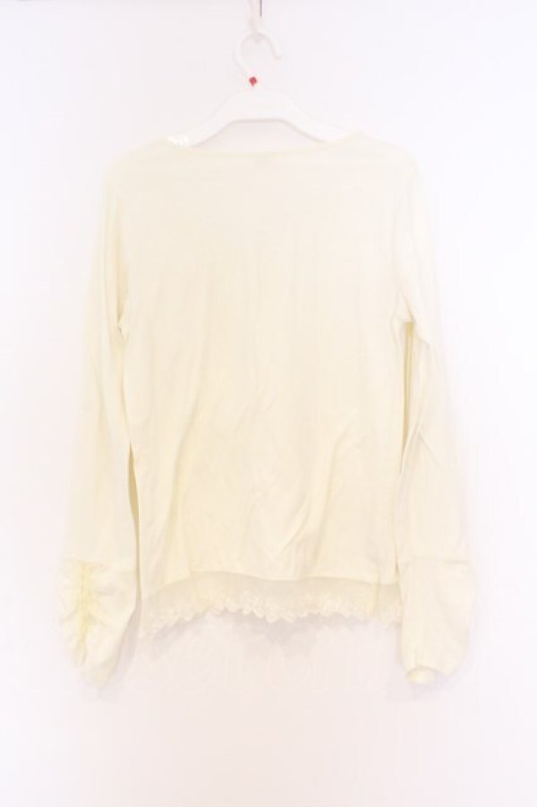 画像3: axes femme / 裾レースインナープルオーバー M キナリ O-26-03-01-032-AX-TO-OW-OS (3)