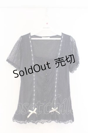 画像: axes femme / 総レースビスチェプルオーバー M ネイビー O-26-03-01-034-AX-TO-OW-OS