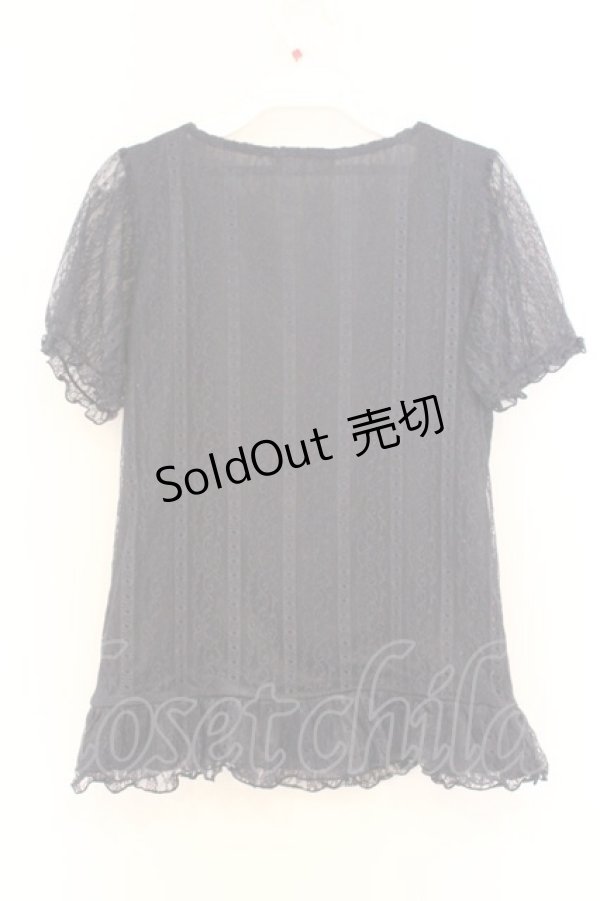 画像3: axes femme / 総レースビスチェプルオーバー M ネイビー O-26-03-01-034-AX-TO-OW-OS (3)