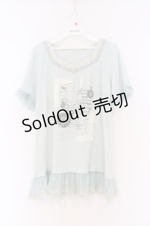 画像: axes femme / フレーム風コサージュプルオーバー M ミントグリーン O-26-03-01-039-AX-TO-OW-OS