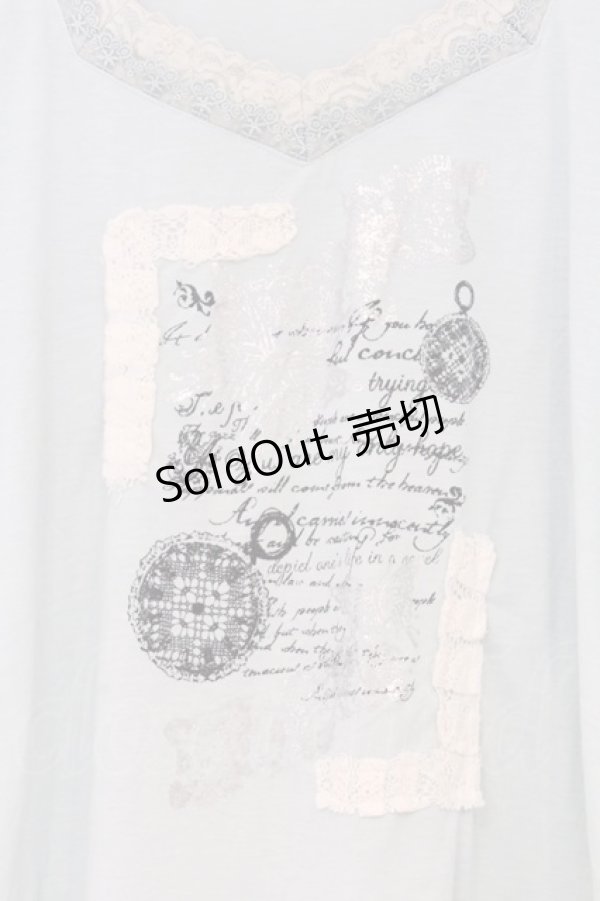 画像2: axes femme / フレーム風コサージュプルオーバー M ミントグリーン O-26-03-01-039-AX-TO-OW-OS (2)