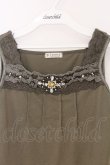 画像2: axes femme / ビジュー使いタンク M グリーン O-26-03-01-040-AX-TO-OW-OS (2)