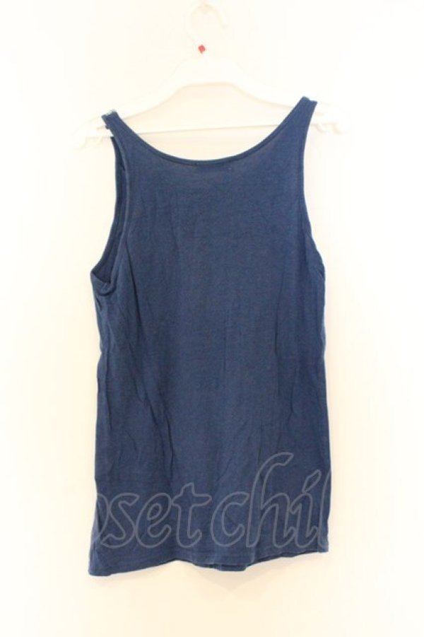 画像3: axes femme / スパンコール配色タンクトップ M ブルー O-26-03-01-048-AX-TO-OW-OS (3)