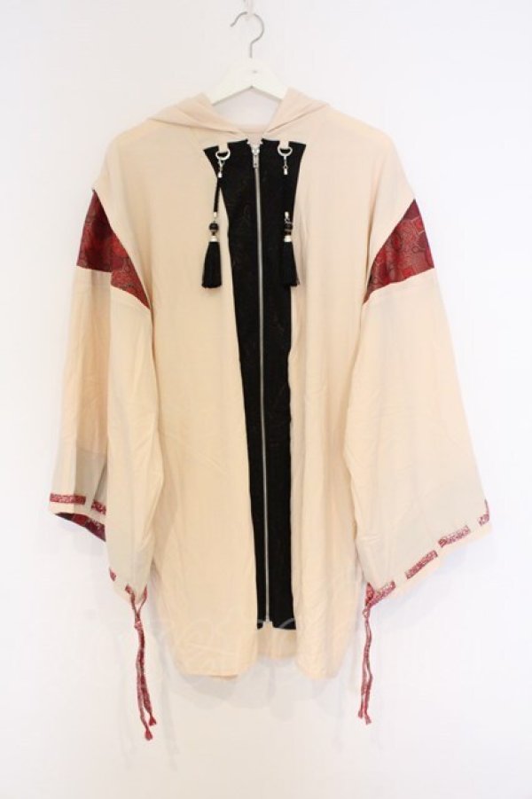 画像1: REZEN / 陰陽師×曼荼羅羽織パーカー M 白百合色（キナリ） O-26-03-01-005-LO-TO-OW-OS (1)