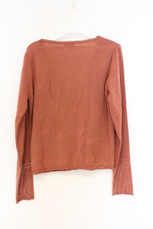 画像3: axes femme / 塔刺繍カーディガン M ピンク O-26-03-01-051-AX-TO-OW-OS (3)