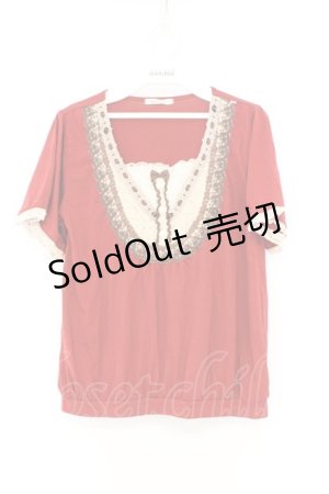 画像: axes femme / 刺繍入りブロッキングPO M ワイン O-26-03-01-052-AX-TO-OW-OS